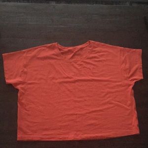 Orange Color cropped Lulu size 10